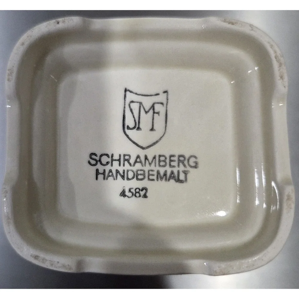 Schramberg Vintage Hand Painted Ceramic Spice Jar Thymian‎